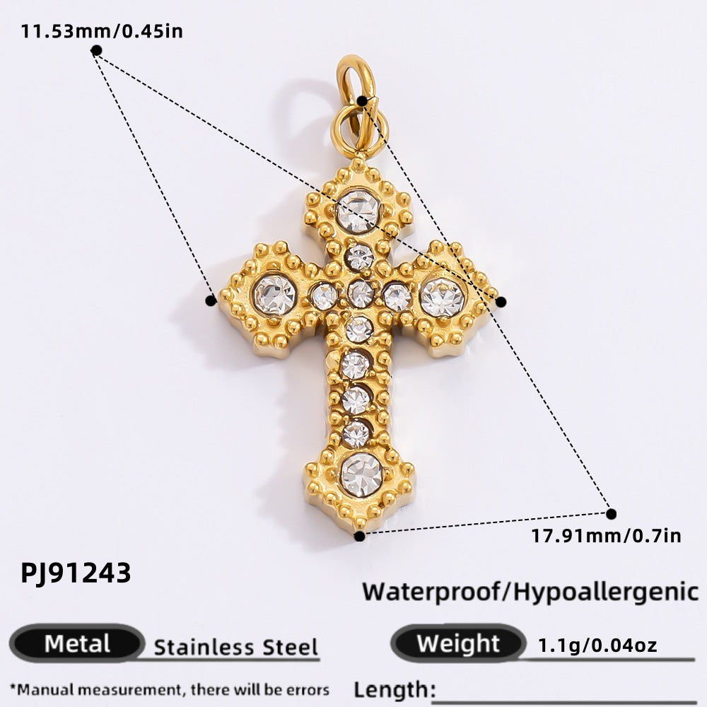 Wholesale Stainless Steel Cross Handmade  Charms