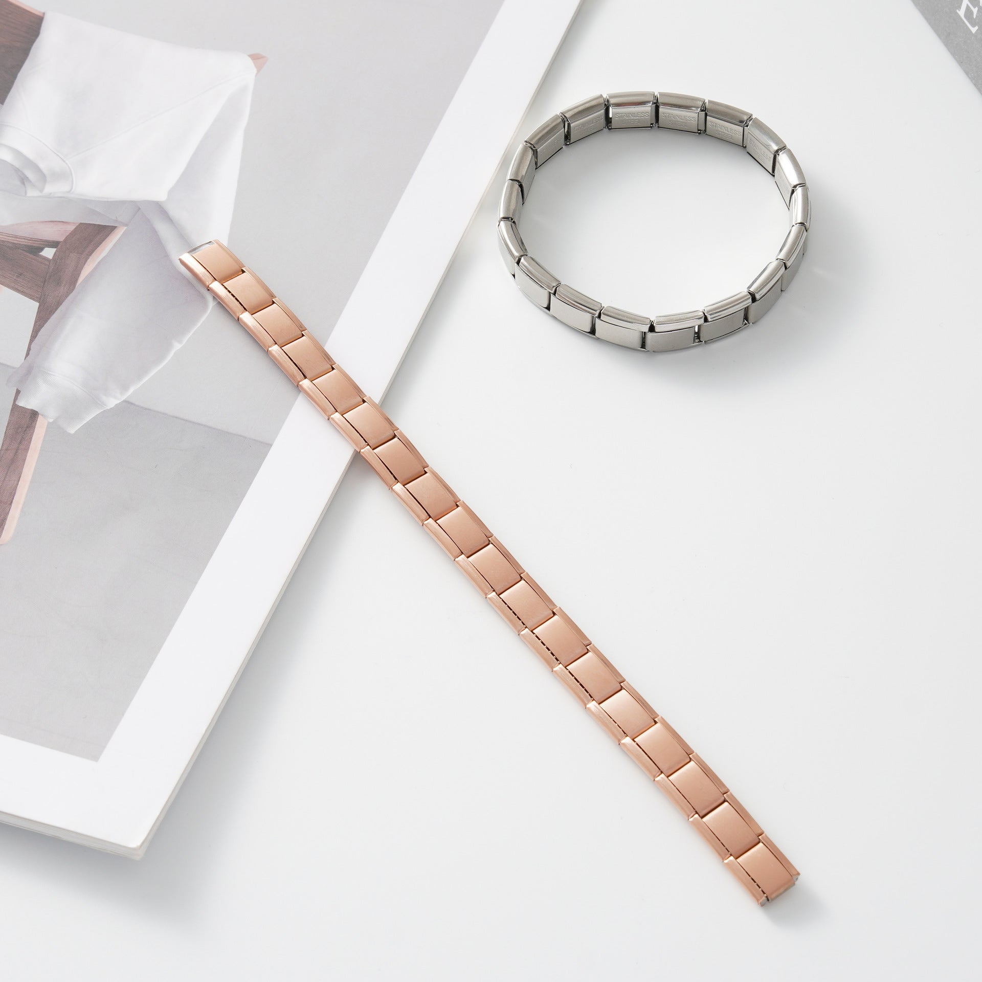 Wholesale Italian Charm Bracelet 9mm DIY Splicing Cute Creative Stainless Steel Composable Bracelet