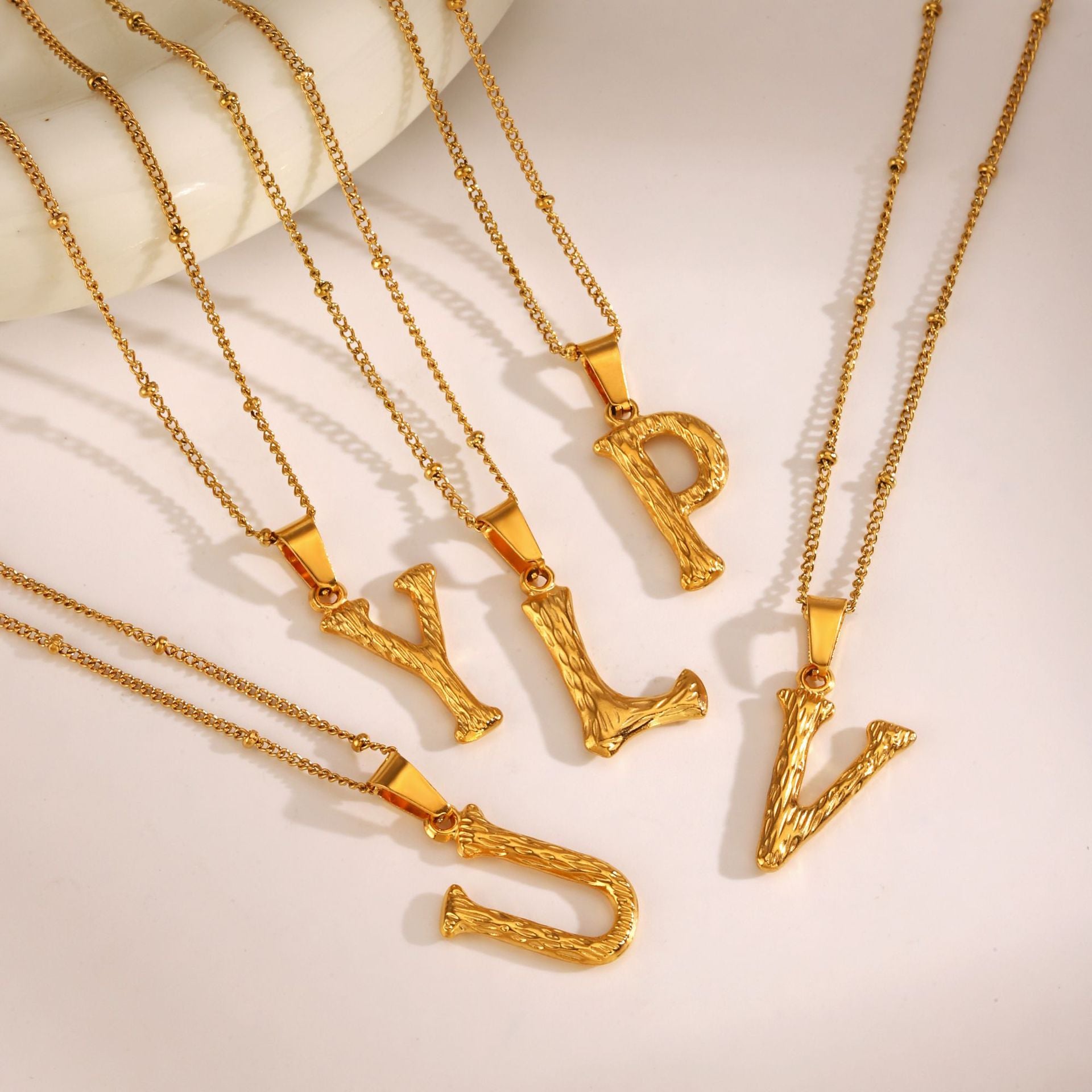 Wholesale Stainless Steel Fashion 26 Letter Necklace