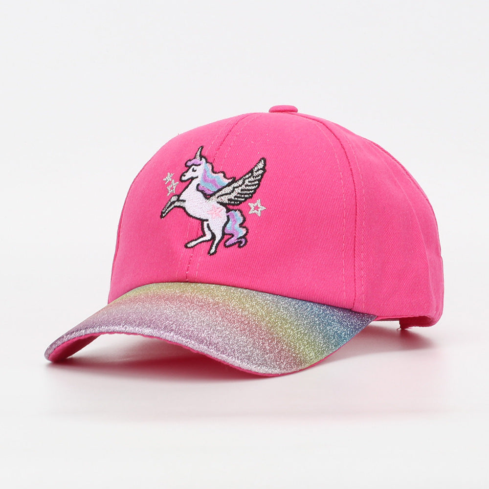 Wholesale Children's Cartoon Unicorn Baseball Cap Kids Hat ACC-KH-JingHong004
