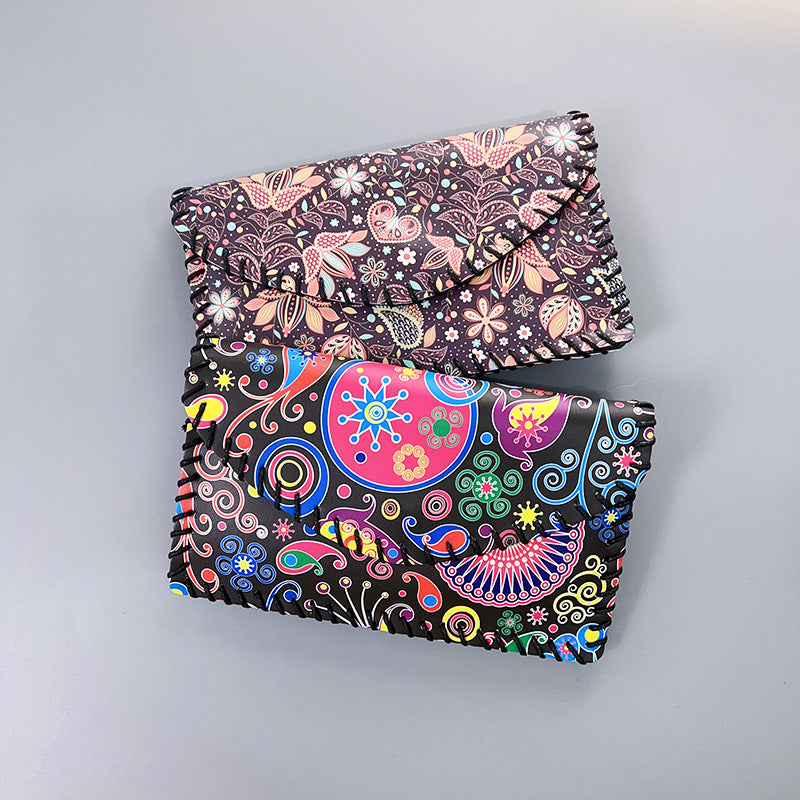 Wholesale Ethnic Style One-shoulder Mobile Phone Bag Color Printing Hand-sewn Crossbody Bag Wallet ACC-WT-Mengs008