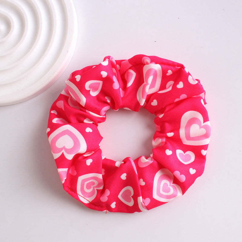 Wholesale Valentine's Day Heart Pattern Hair Tie