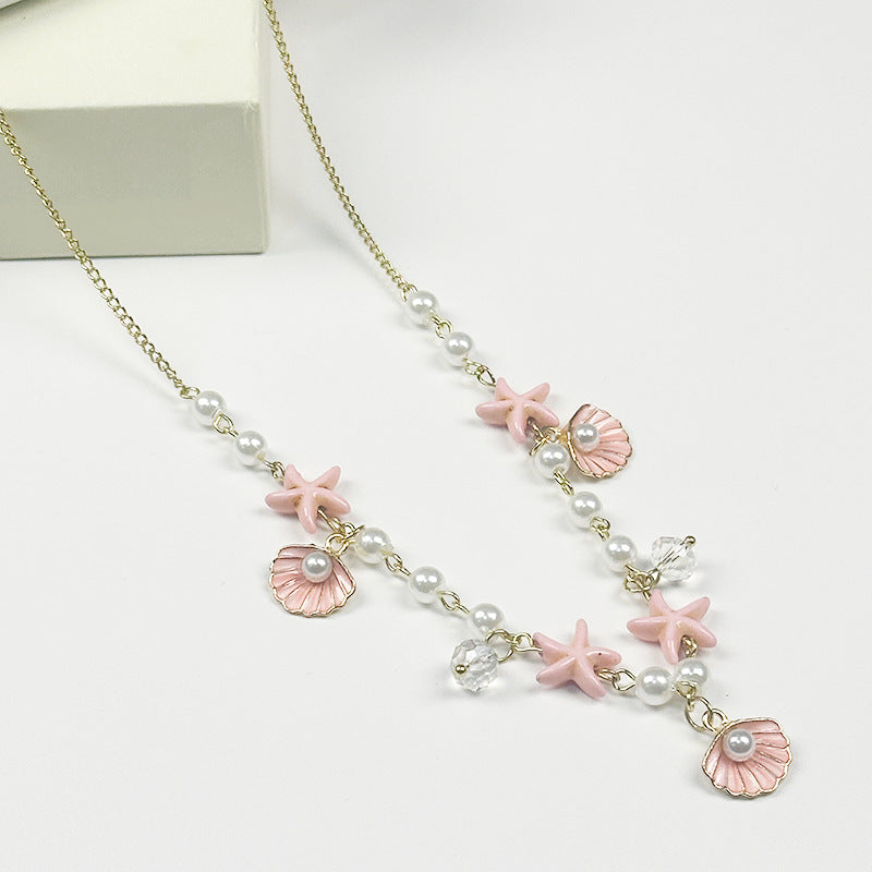 Wholesale Candy Colored Shell Bead Necklace
