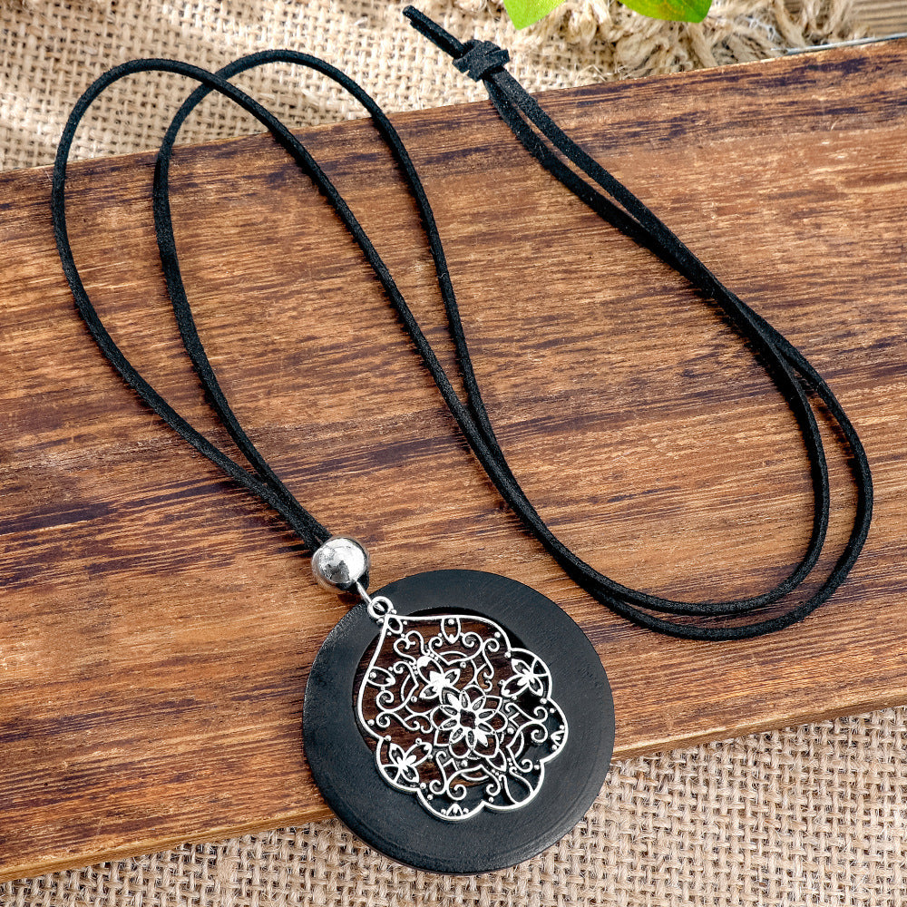 Wholesale Ethnic Style Long Sweater Chain Necklace Retro Artistic Fashion Jewelry Gift