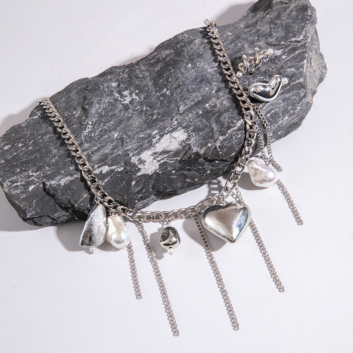 Wholesale Tassel Love Iron Valentine' s Day Necklace
