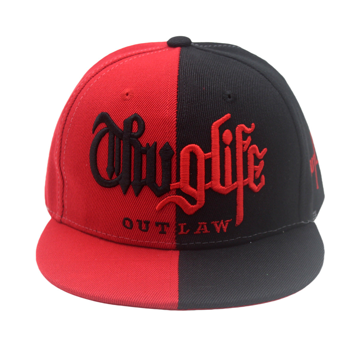Wholesale Color Matching Letters Embroidered Flat Brim Casual Hip Hop Hat ACC-HT-Zhix001