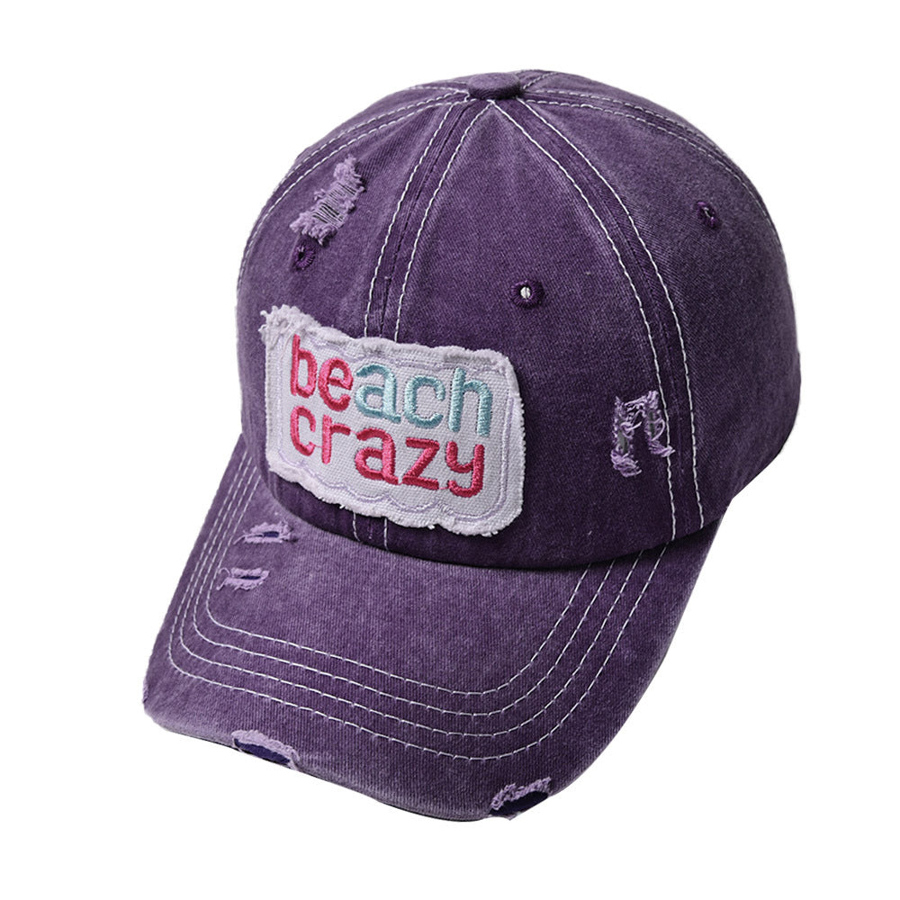 Wholesale Beach Crazy Letters Hat Old Baseball Cap ACC-HT-WenRan009