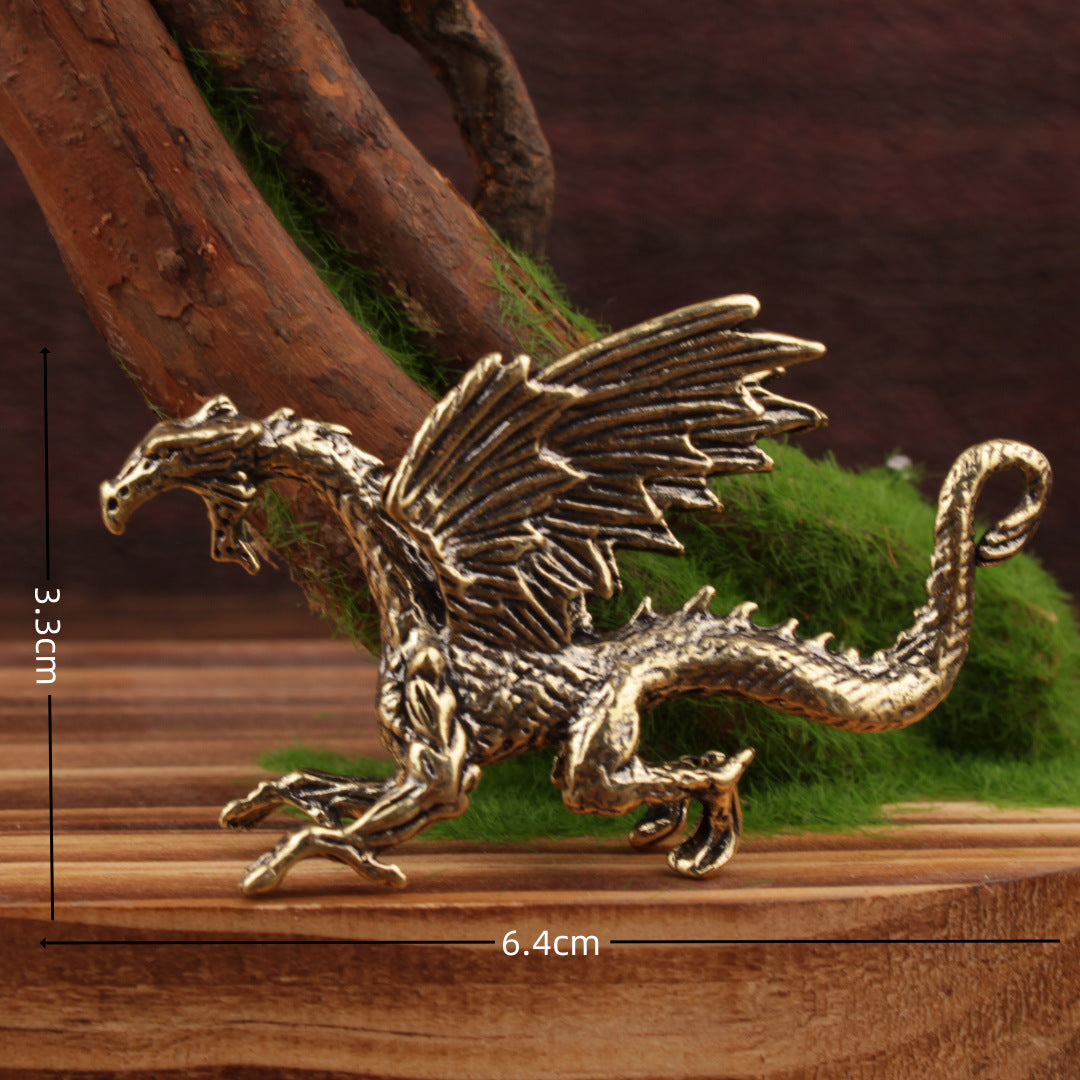 Wholesale Chinese Style Brass Dragon Ornament Decorative Home Accent Gift
