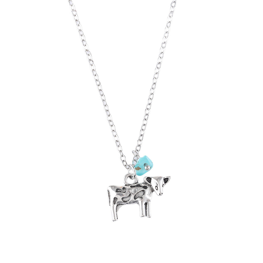 Wholesale Retro Ethnic Style Turquoise Necklace with 3D Design,  Everyday Fashion Accessory