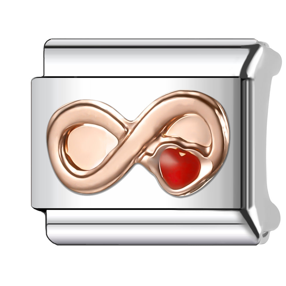 Wholesale Italian Charm Bracelet 9mm DIY Splicing Creative Eye Series Stainless Steel Composable Bracelet