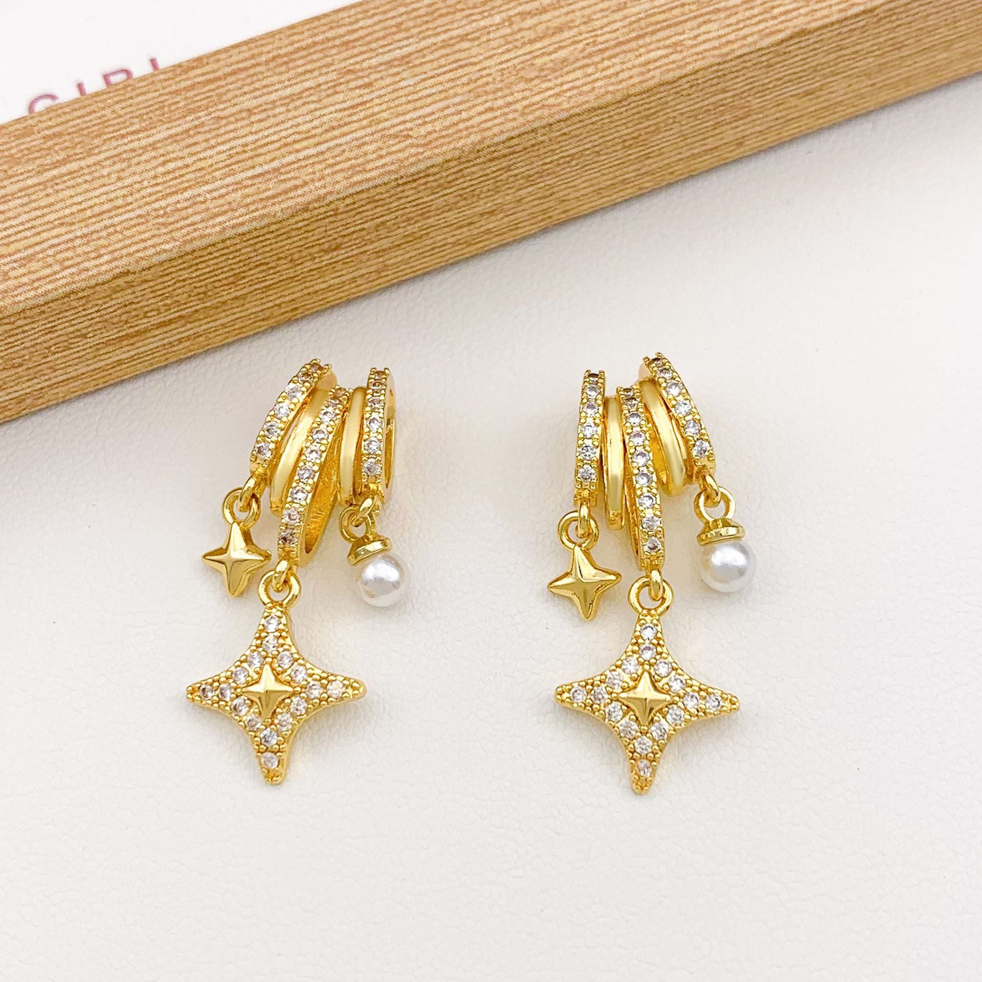 Wholesale Pendant Square Heart Micro-Paved Zircon DIY Jewelry