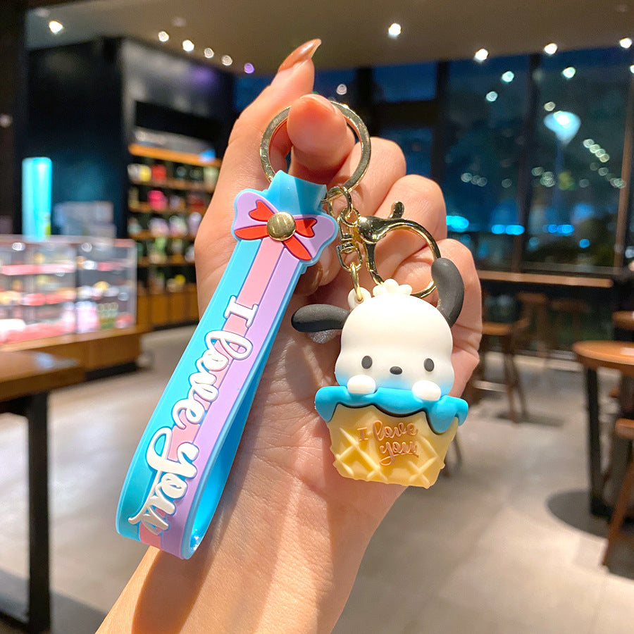 Wholesale Cartoon PVC Soft Glue Cute Keychain ACCVIP-KC-GongZ030