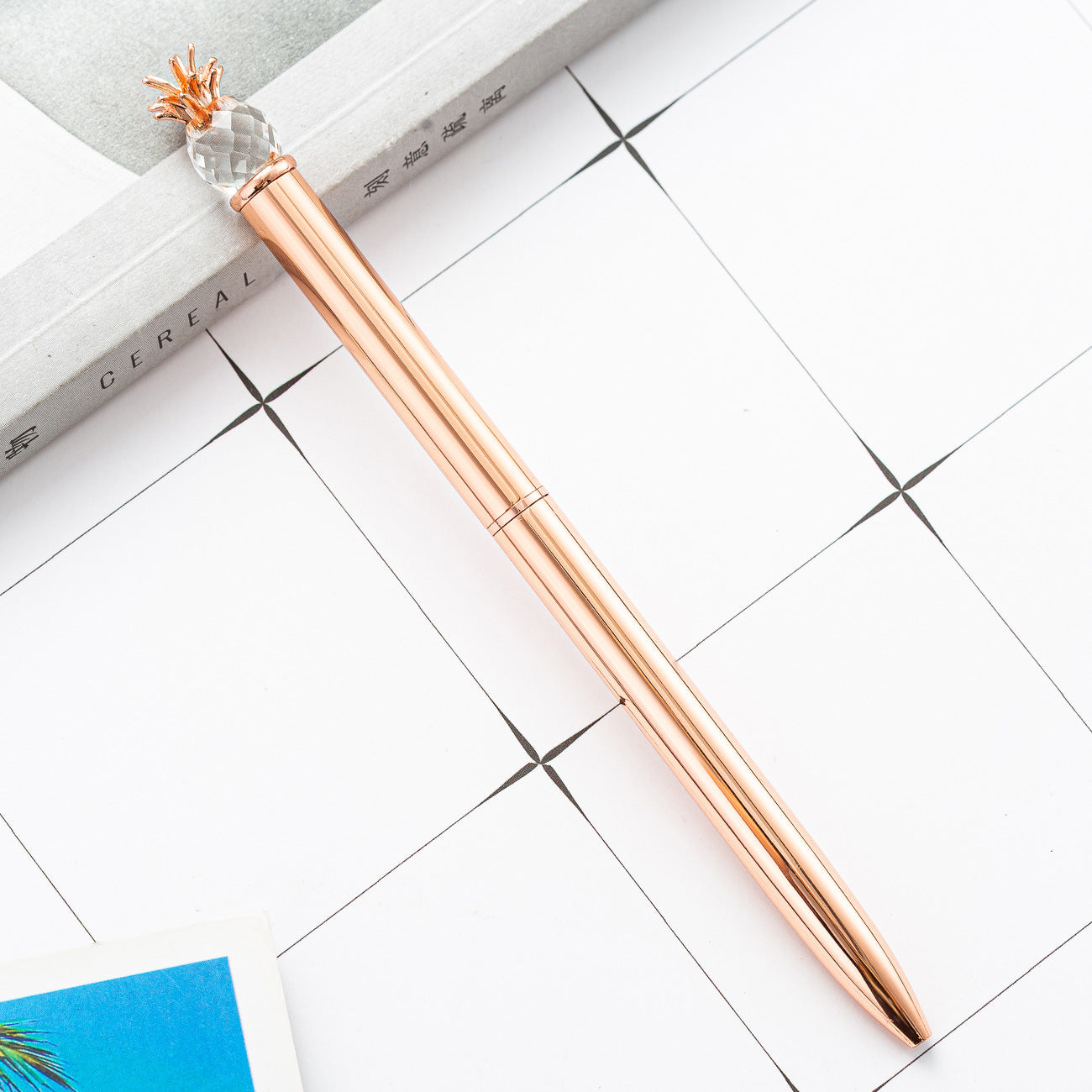 Wholesale  Creative Pen Pineapple Crystal Ballpoint Pen