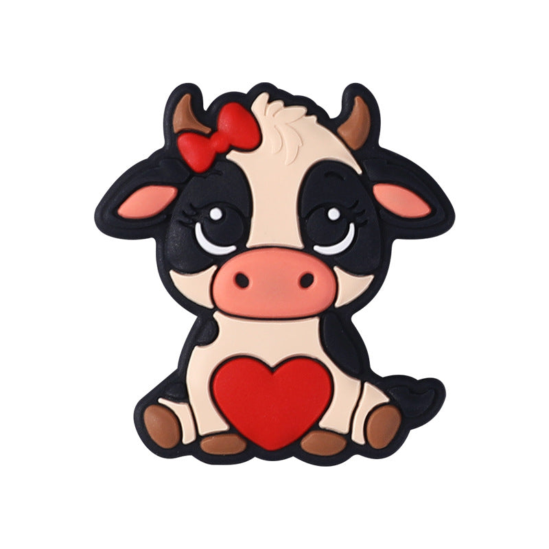 Wholesale 20pcs Valentine's Day Cartoon Animal Focal Beads DIY Bead Accessories ACC-BDS-RongFa041