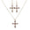 Wholesale  Bohemian Fashion Diamond Cross Earrings Necklace Set