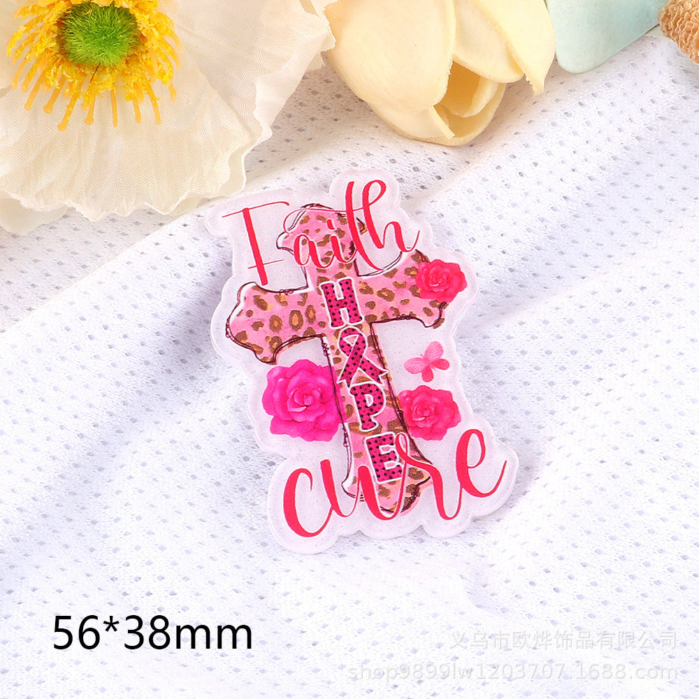 Wholesale 10pcs DIY Flatback cartoon letter pencil cute Acrylic Flatback Badge Reels Retractable Keychain DIY Accessories ACCVIP