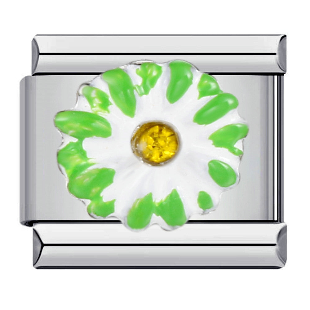 Wholesale Italian Charm Bracelet 9mm DIY Splicing Removable Micro-set Colored Diamond Stainless Steel Composable Bracelet