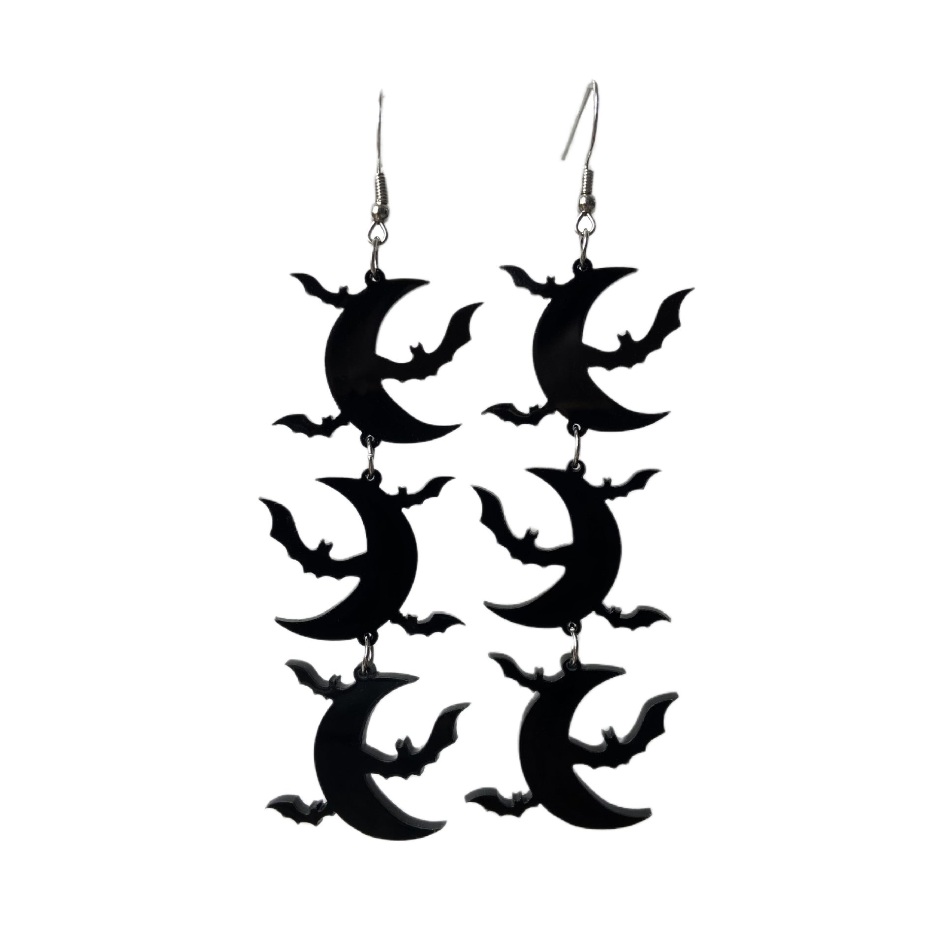 Bat en gros Bat Halloween Web Ghost Skull Triple Gothic Style Orees Boucles d'oreilles