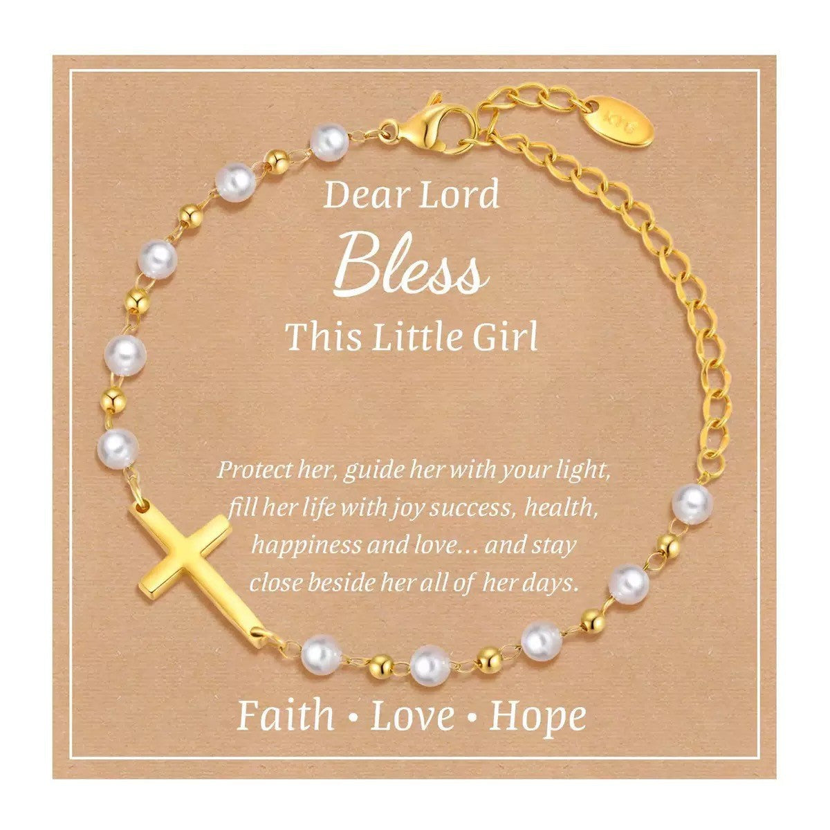 Wholesale Cross Pearl Versatile Adjustable Bracelet