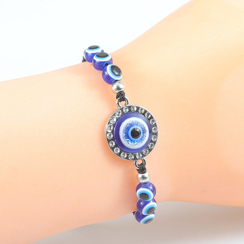 Wholesale  blue eye woven bracelet lucky bracelet lucky bracelet Devil eye bracelet