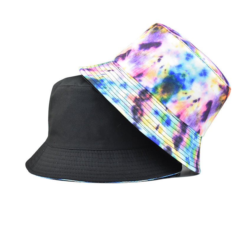 Wholesale Tie Dye Bucket Hat Unisex Hip Hop Style Trendy Summer Sun Protection Hat Fashion Accessory