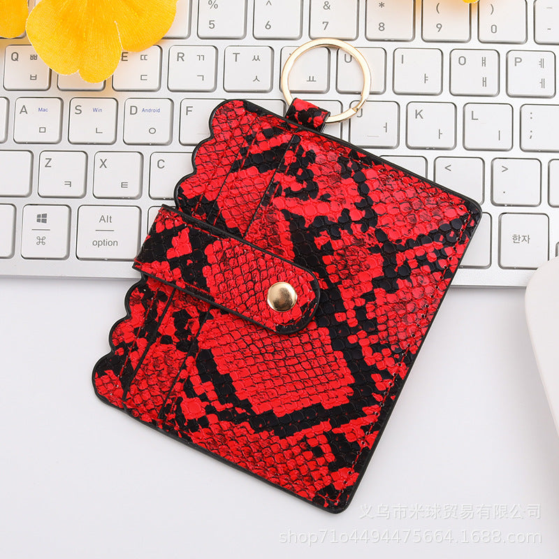 Wholesale Independence Day Cow Print Leopard Print PU Pickup Bag Keychain ACC-KC-MiQiu004