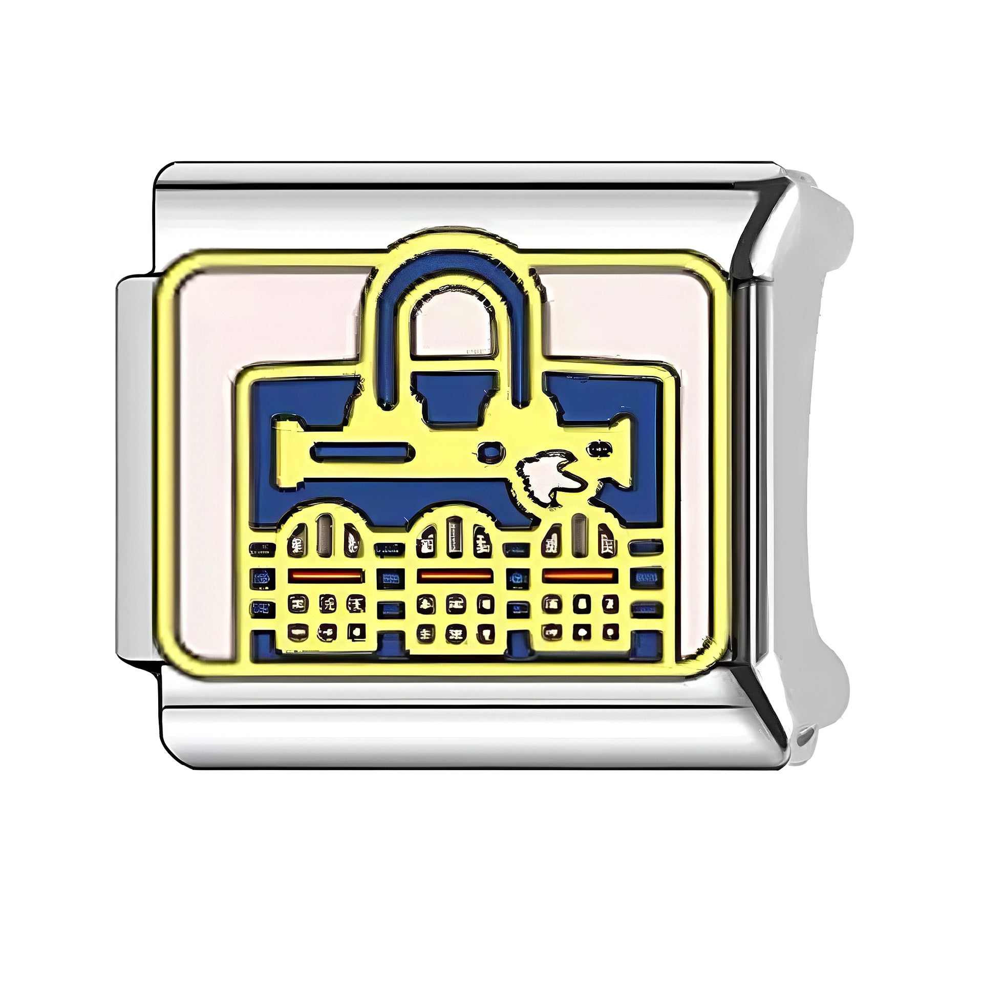 Wholesale Italian Charm Bracelet 9mm DIY Splicing Fashion Bag Pattern Stainless Steel Composable Bracelet