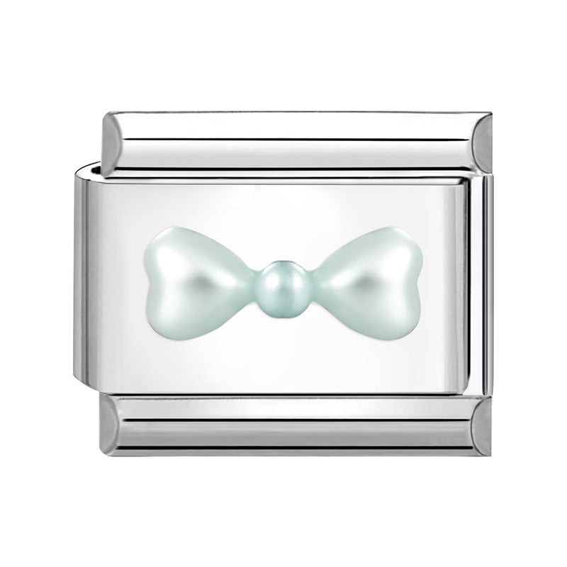 Wholesale Italian Charm Bracelet 9mm DIY Splicing Creative Pattern Stainless Steel Composable Bracelet