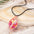 Wholesale  acrylic pink magic conch pendant necklace