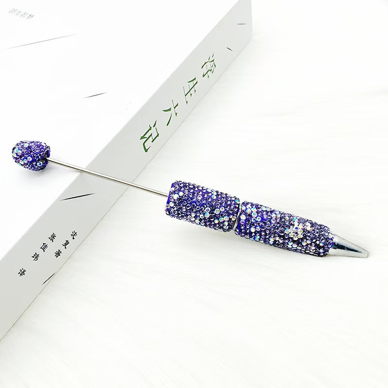 Wholesale 10pcs creative full drill beaded ballpoint pen