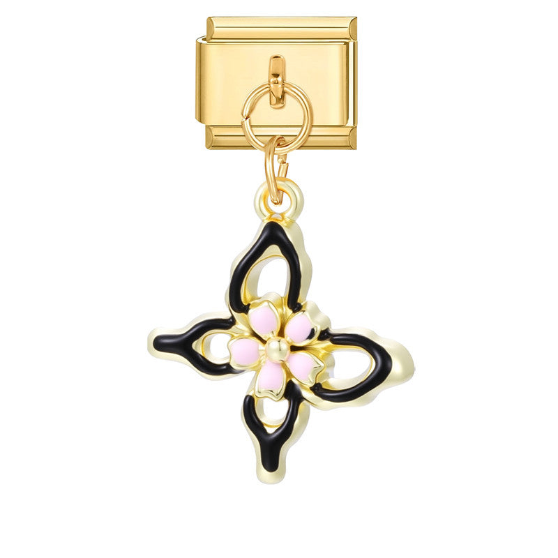 Wholesale Italian Charm Bracelet 9mm DIY Splicing Creative Pendant Stainless Steel Composable Bracelet