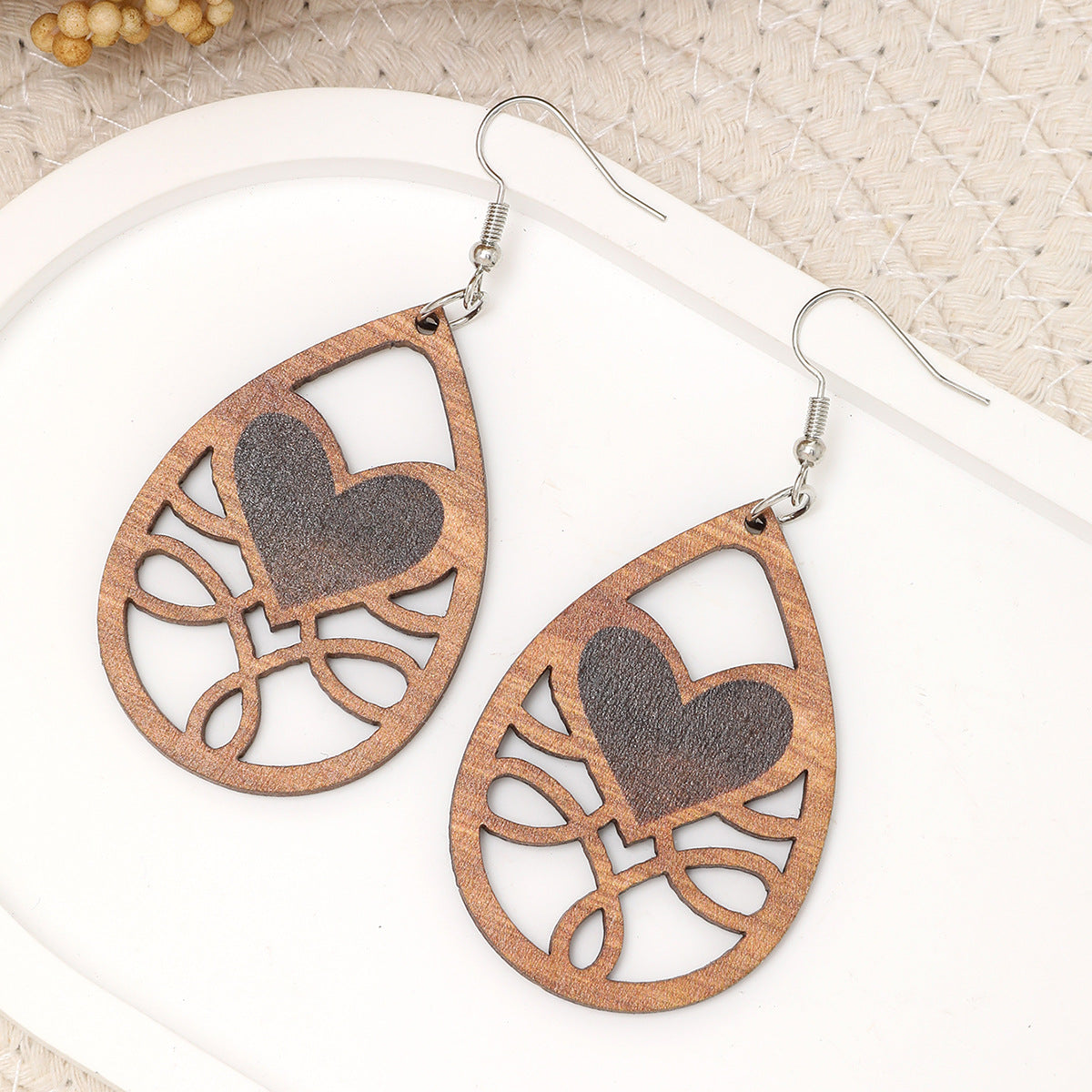 Wholesale  Vintage Carved Pattern Pendant Earrings