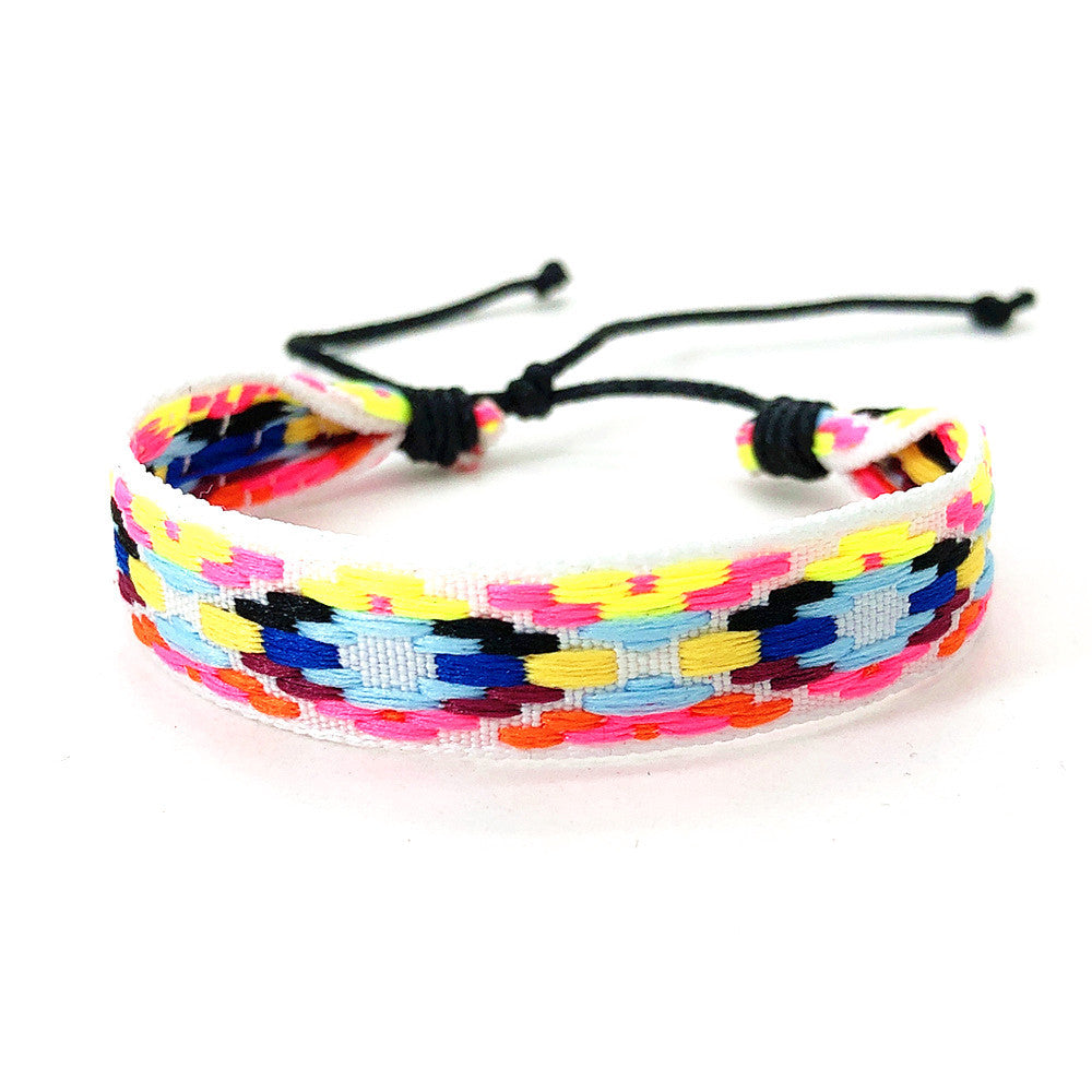 Wholesale  best selling retro ethnic style Bohemian men' s hand rope bracelet woven women' s bracelet jewelry