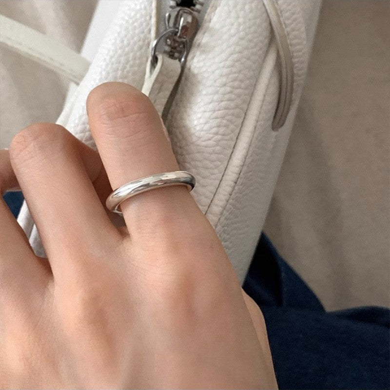 Wholesale Plain Circle Cream Flower Ring Retro Open Adjustable Ring ACC-RS-YaoFeng013