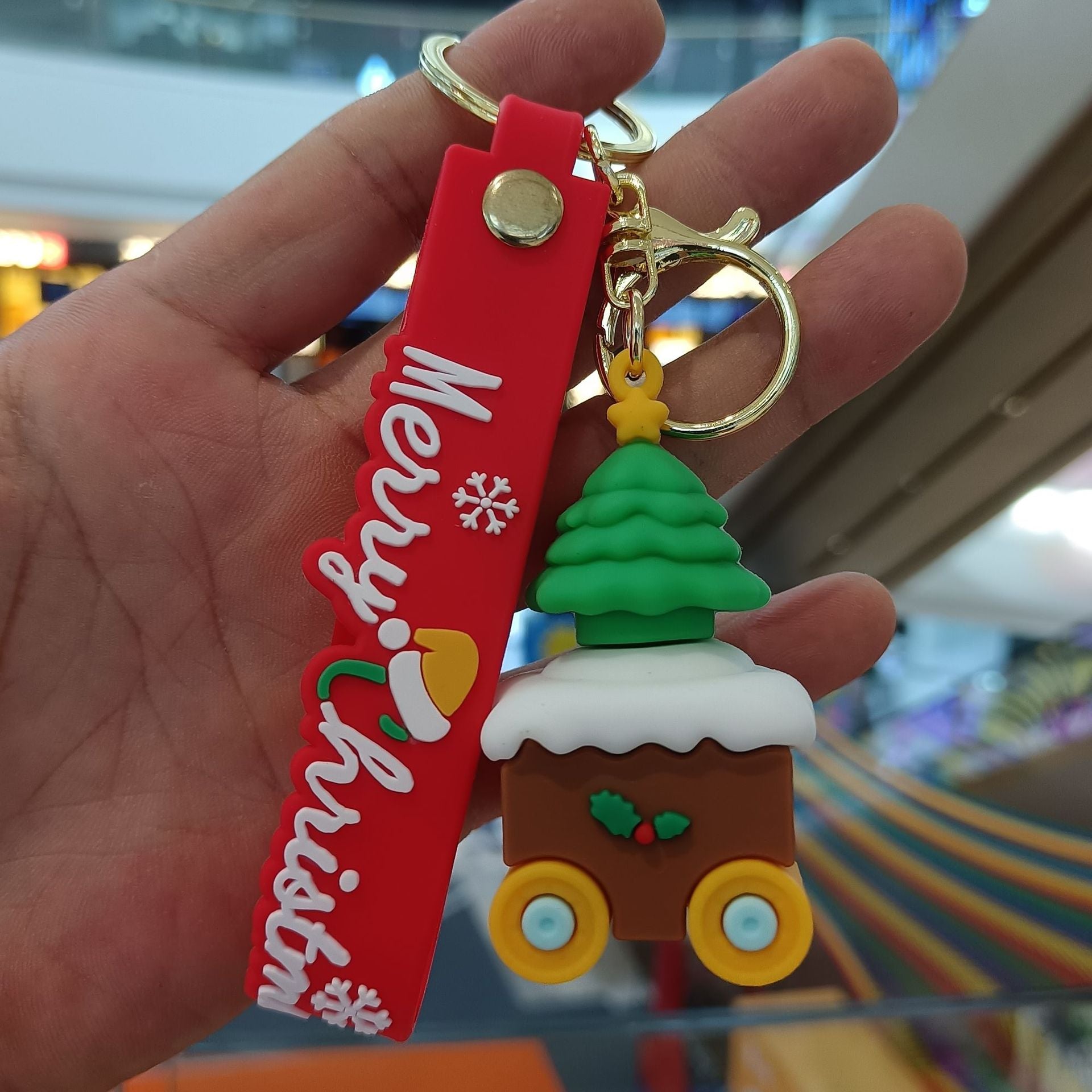 Wholesale Cartoon Cute Christmas Santa Claus Keychains ACC-KC-KuangKe001
