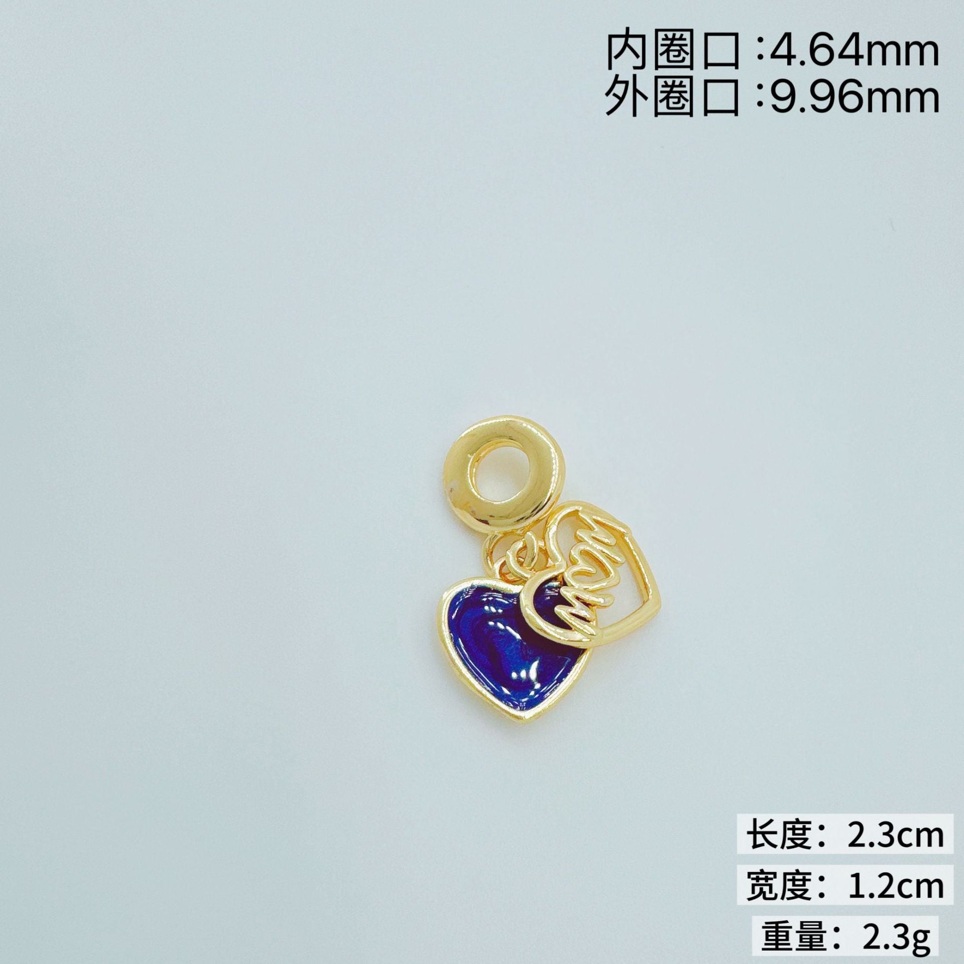 Wholesale Creative Ins Style Copper Plated Gold Pendant Trendy DIY Jewelry Accessory for Boutique Resale