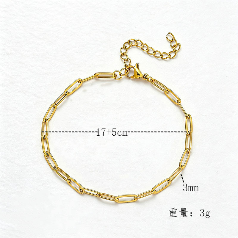 Wholesale Chic Snake Chain Bracelet – Women’s Stainless Steel Gold-Plated Jewelry Accessory for Gift Boutique Resale