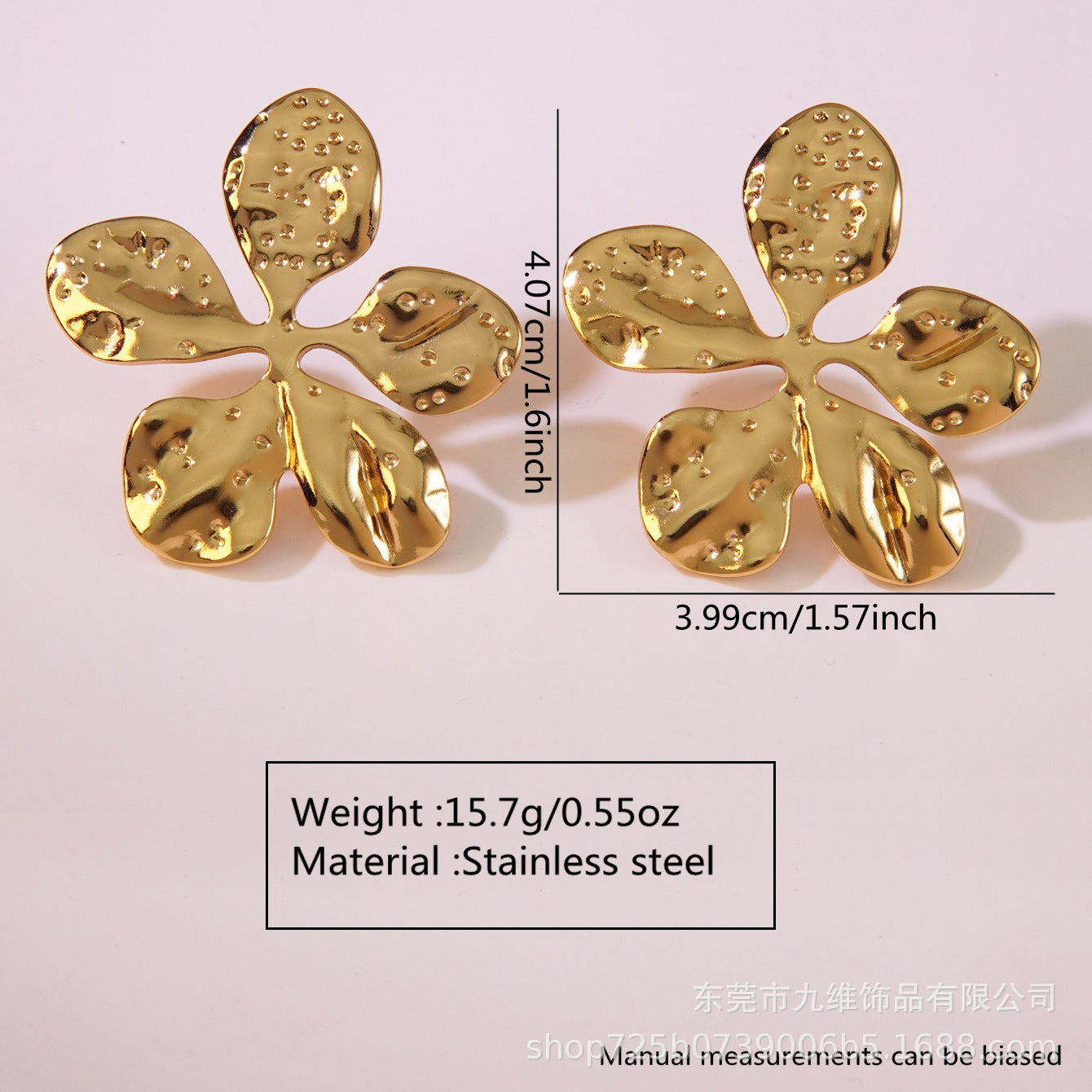 Wholesale light luxury  exaggerated earrings geometric stainless steelearrings