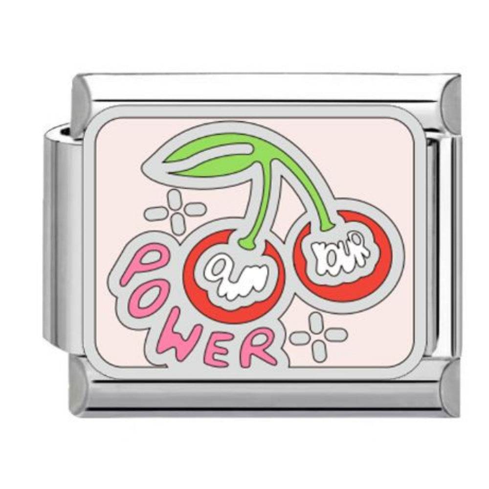 Wholesale Titanium Steel DIY Italian Charms Bracelet Original English Letter Design Boutique Resale Gift