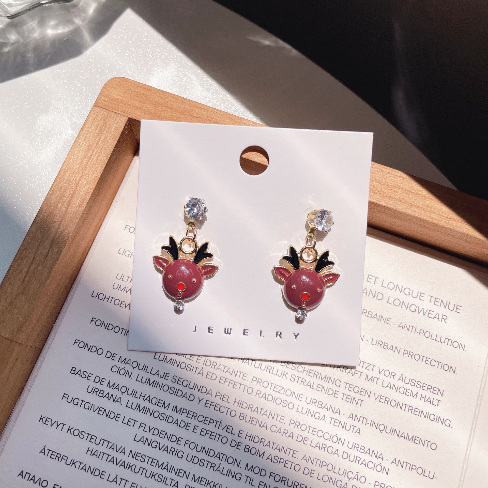 Wholesale Christmas Cute Santa Elk Earrings ACC-ES-Yijia004