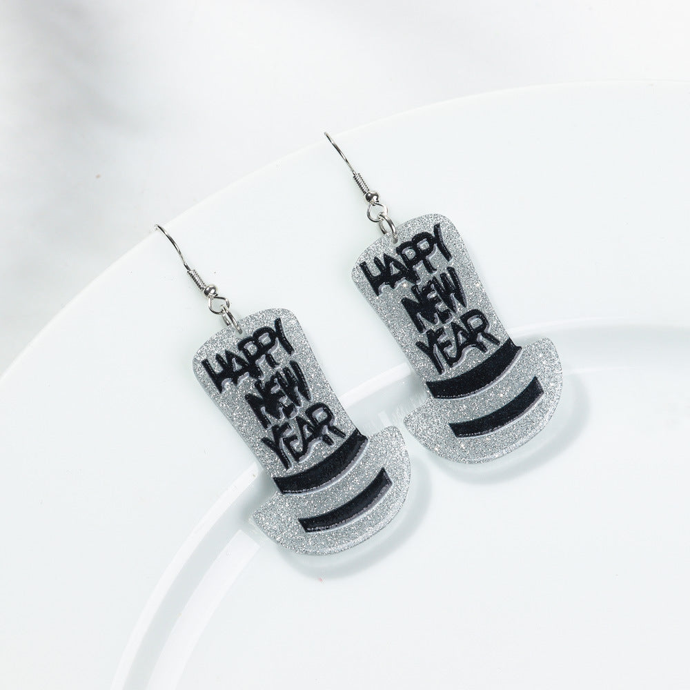 Wholesale Acrylic Alphabet Earrings - Party Fashion Accessory for Boutique Resale or Gift