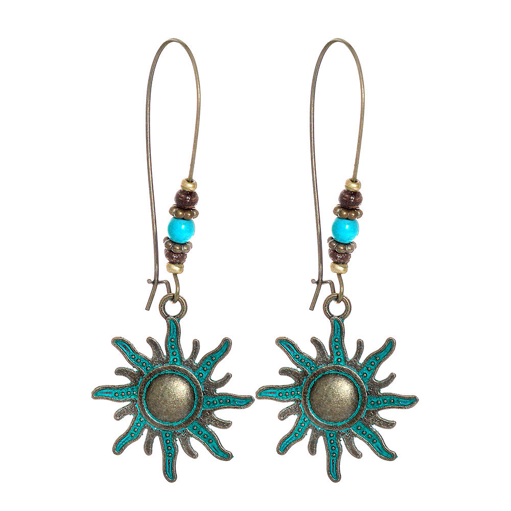 Wholesale  retro alloy earrings Bohemian fashion jewelry