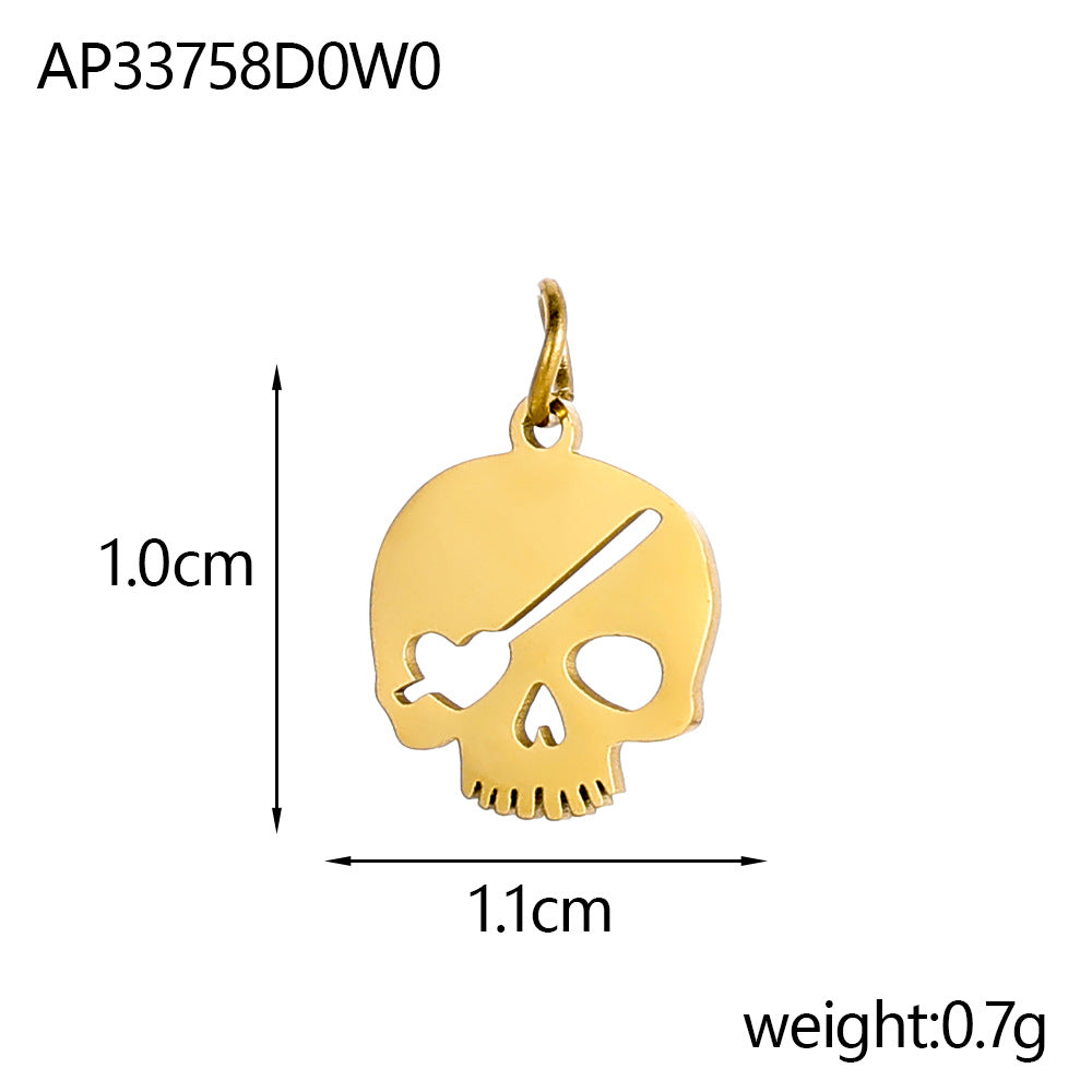 Wholesale  stainless steel skull head pendant