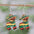 Wholesale cute color donkey beast cactus wooden double-sided earrings