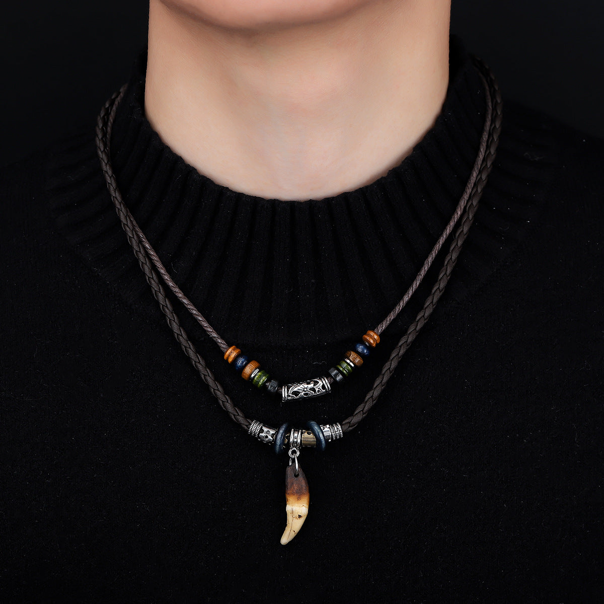 Wholesale  Layered Necklace Set,  Trendy Gothic Punk Choker for Men Women