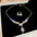 Wholesale  Light Luxury Water Drop Zircon Diamond Earrings Necklace