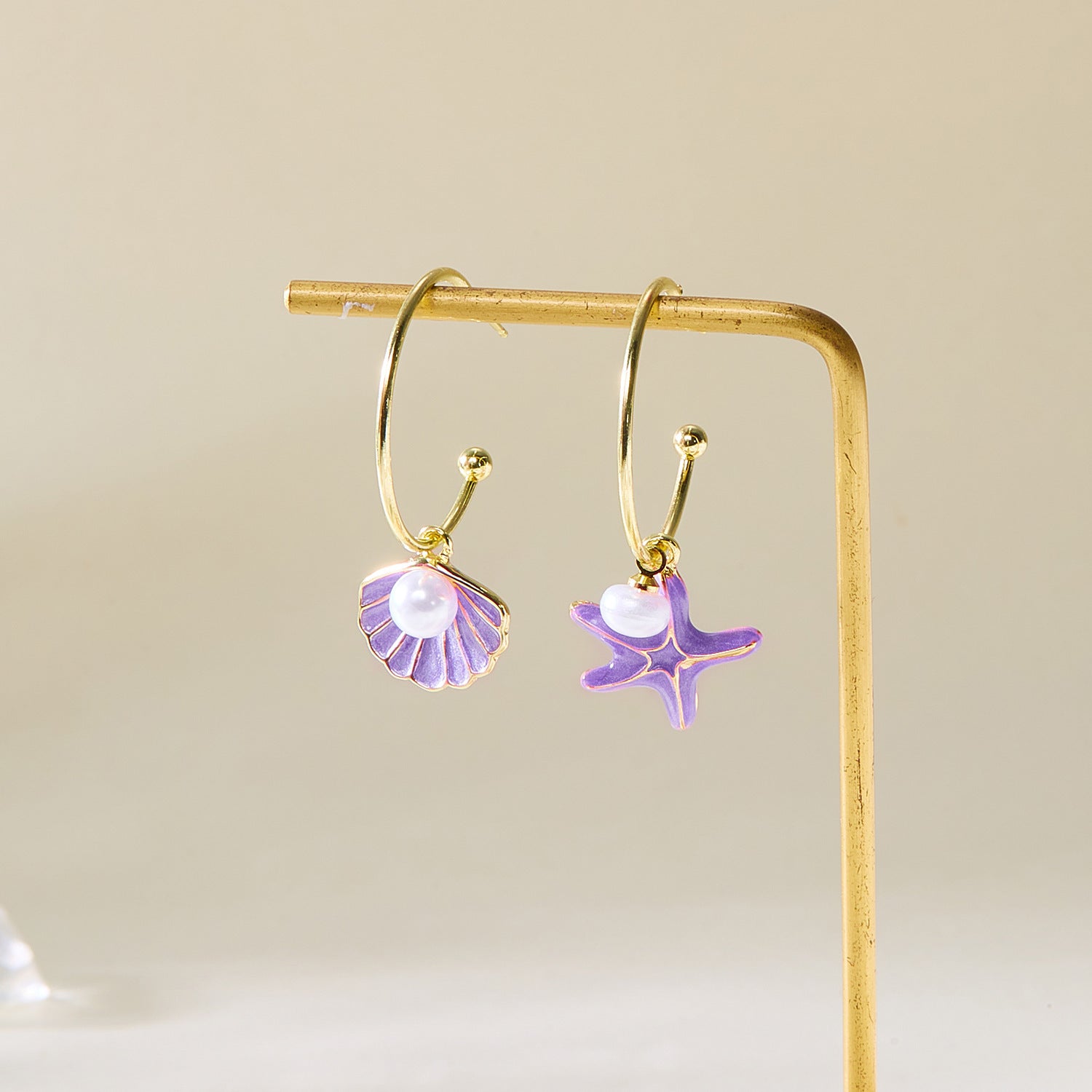 Wholesale Starfish Shell Summer Earrings