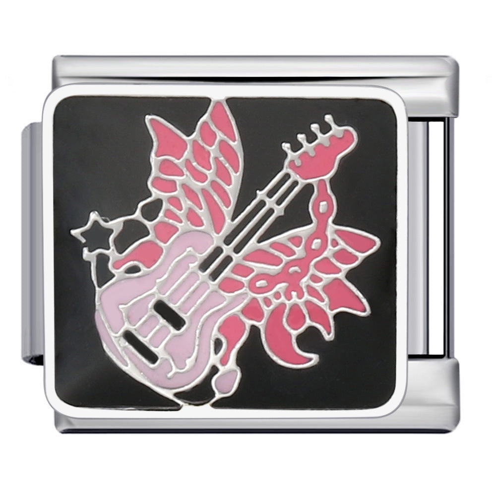 Wholesale 5pcs Italian Charm Bracelet 9mm DIY Splicing Cute Creative Stainless Steel Composable Bracelet