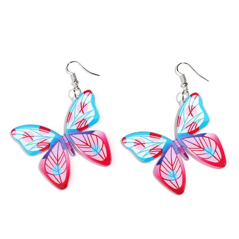 Wholesale Bohemian Acrylic Butterfly Earrings