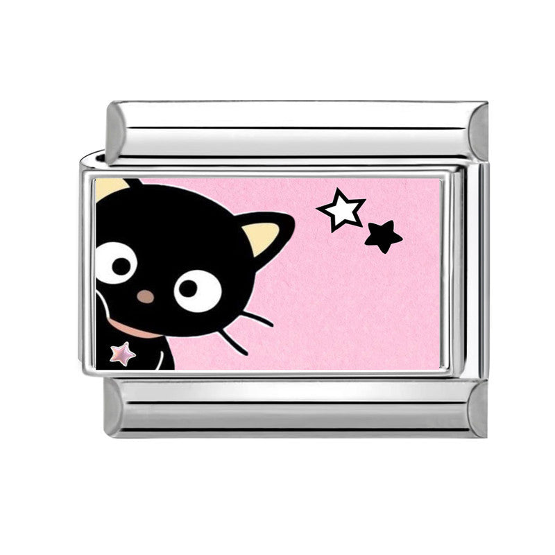 Wholesale Pink series   DIY  Single Section Creative Stainless Steel Composable Bracelet